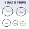 Metal O Ring,50 Pcs Silver Multi Purpose Metal O Ring for Macrame, Camping, Dog Leashes, Hardware, Bags and More Craft Project - 16Mm, 21Mm, 25Mm, 32Mm, 38Mm